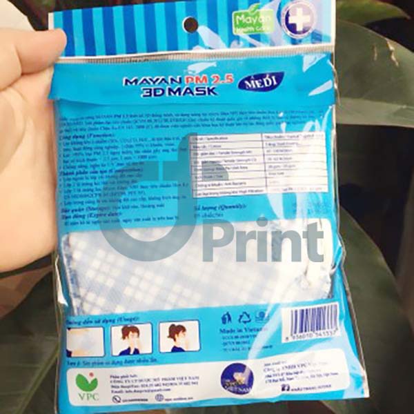 Túi OPP băng dính đựng khẩu trang y tế - Bao Bì Thuận Đức - Chi Nhánh Hà Nội - Công Ty TNHH Sản Xuất Và Thương Mại Nhật Thái